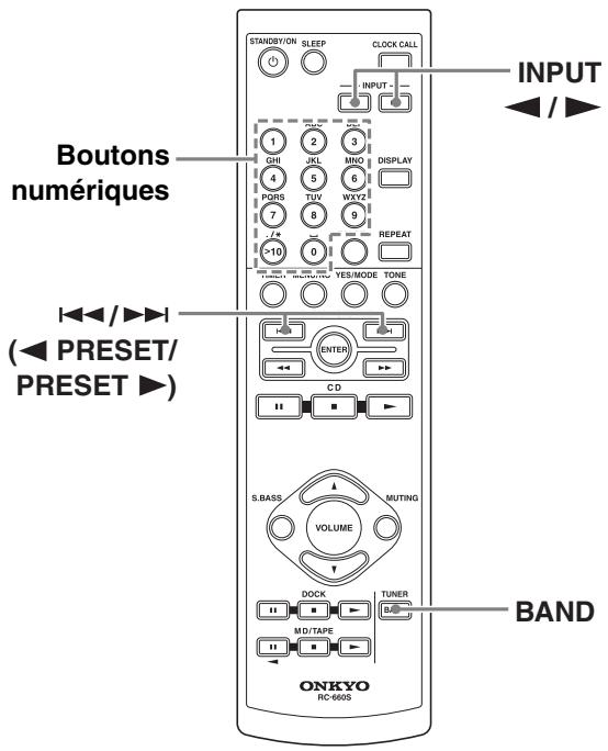 ONKYO CS525S - Choix d'une préselection - 1