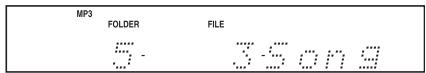 ONKYO CS525S - Pour accéder aux fichiers dans le FOLDER dossiers, pressez le bouton [FOLDER]. - 1