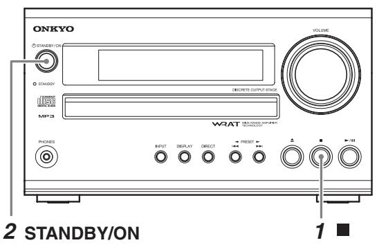 ONKYO CS525S - Annuler la fonction 'sleep - 1