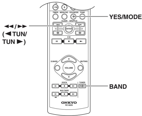 ONKYO CS525S - Recherche d'une station radio - 1