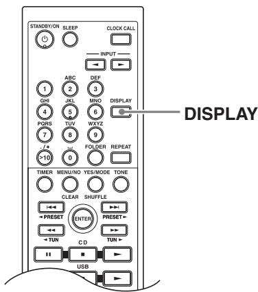 ONKYO CS525S - Affichage des informations sur le fichier musical - 1