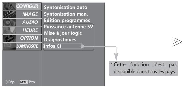 LG-GOLDSTAR 42PC35 - SÉLECTION ET RÉGLAGE DES MENUS À L'ÉCRAN - 1