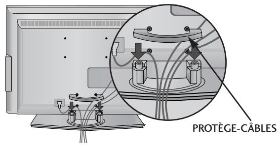 LG-GOLDSTAR 42PC35 - Replacez le PROTÈGE-CÂBLES comme indiqué. - 1