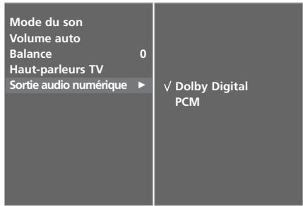 LG-GOLDSTAR 42PC35 - SÉLECTION DE LA SORTIE AUDIO NUMÉRIQUE - 5