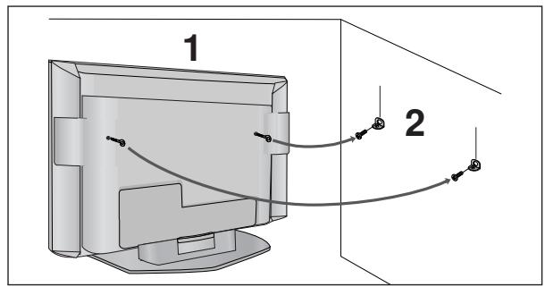 LG-GOLDSTAR 42PC35 - INSTALLATION DU SOCLE (Modèles de téléviseurs LCD de 26, 32 et 37 pouces uniquement) - 4
