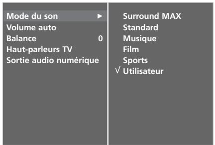 LG-GOLDSTAR 42PC35 - RÉGLAGES DU SON - MODE UTILISATEUR - 4