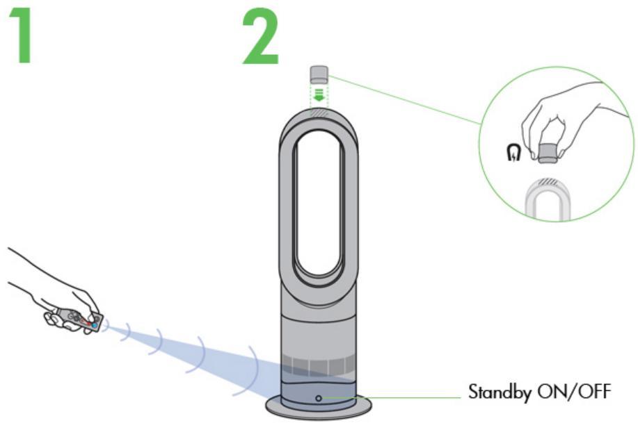 DYSON AMO9 HOT+COOL iRONcopic - Utilisation de votre radiateur soufflant dyson - 1