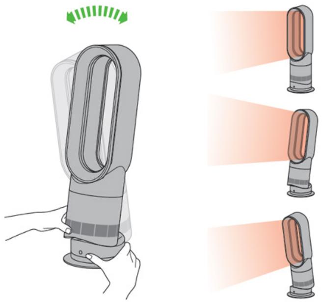 DYSON AMO9 HOT+COOL iRONcopic - Utilisation de la fonction d'inclinaison - 1