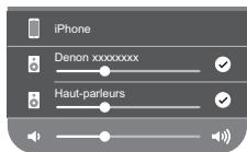 DENON PMA-900HNE - Appuyez sur les appareils/enceintes que vous souhaitez utiliser. - 1