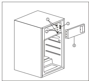 INDESIT SI6A1QS2 - Inversion de la porte du compartiment congélateur - 1