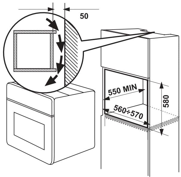 FAURE CFC 518R - Fixation dans le meuble - 2