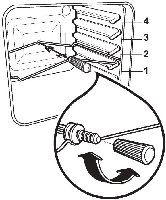 FAURE CFC 518R - Pour sortir la pièce : - 1
