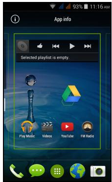 ACER LIQUID Z200 DUO BLEU - Ajouter et supprimer des raccourcis et widgets - 2