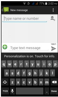 ACER LIQUID Z200 DUO BLEU - Créer un nouveau message - 1