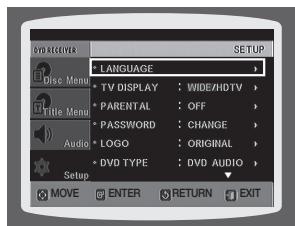 SAMSUNG HT-X810R - CONFIGURATION DE LA LANGUAGE - 1