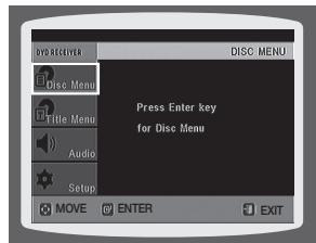 SAMSUNG HT-X810R - Utilisation du menu du disque - 2