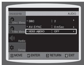 SAMSUNG HT-X810R - PARAMÉTRAGE DE L'INTERFACE HDMI AUDIO - 1
