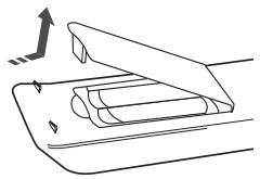 SAMSUNG HT-X810R - Insérez les piles de la télécommande - 1