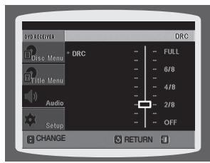 SAMSUNG HT-X810R - CONFIGURATION DE LA COMPRESSION DRC (COMPRESSION DE LA PLAGE DYNAMIQUE) - 2