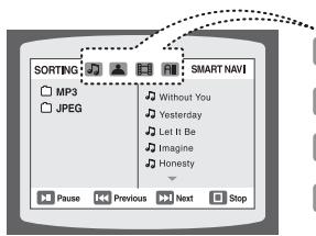 SAMSUNG HT-X810R - Pour lire un fichier dans l'écran du menu, - 1