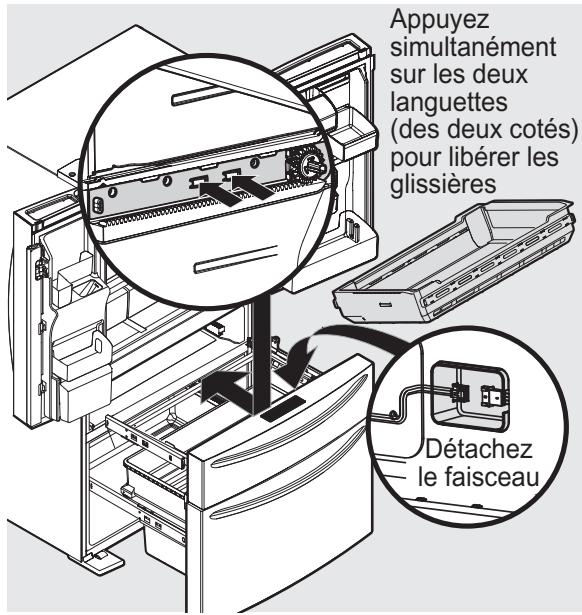 ELECTROLUX LLTOVA52U - Pour déposer le tiroir MultiSwitch/MultiChill - 1