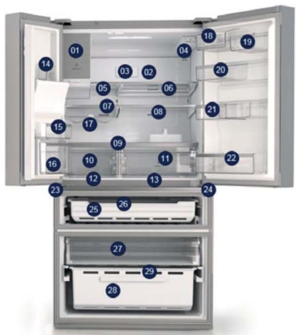 ELECTROLUX LLTOVA52U - DESCRIPTION DE L'APPAREIL - 1