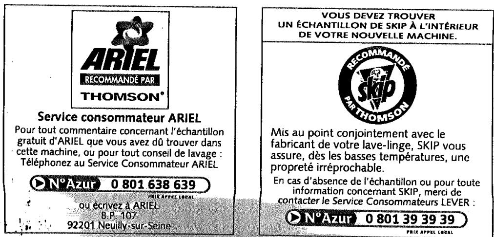 THOMSON AUSTRALE 2/1 - Produit lessiviel - 1