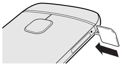 HP ONE M9 ACIER - Insérer une carte nano SIM - 1