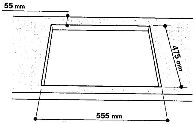 ARISTON PH 741 RQO GH - Installation des plans à encastrer - 2