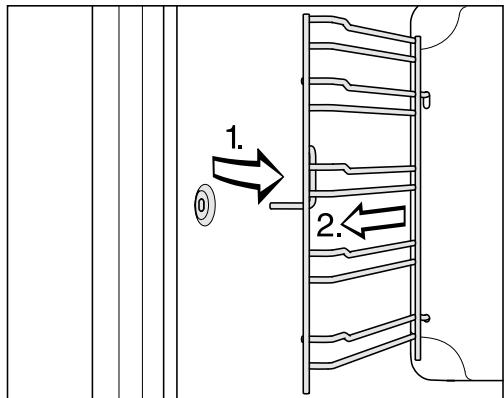 MIELE 7261 - Démonter les supports de gradins avec les rails coulissants flexiclips - 1