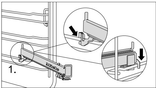 MIELE 7261 - Monter les rails coulissants flexi-clips - 1