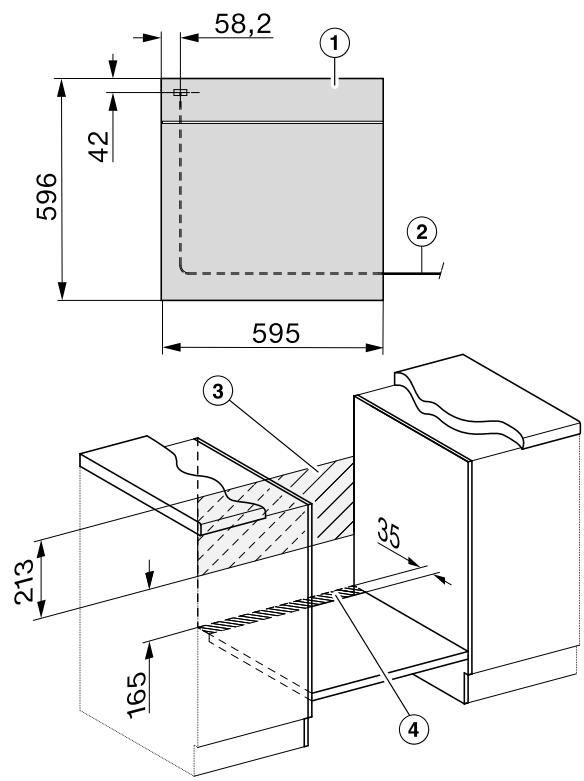 MIELE 7261 - Encastrement dans un meuble haut ou bas - 4