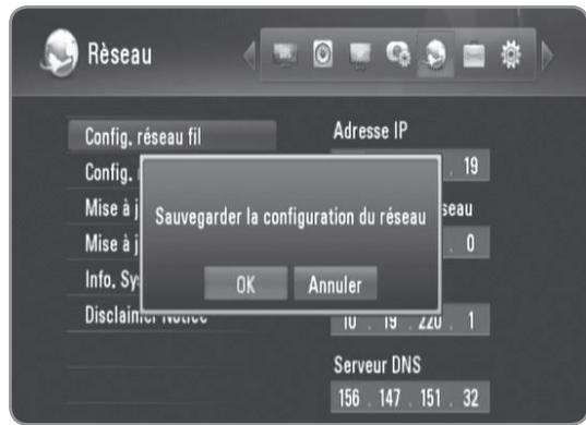 LG MS400HC - Paramétrage de réseau câble (manuel) - 3