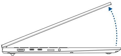 ASUS 5507 15QUAL12/32/1 - Lift to open the display panel - 1