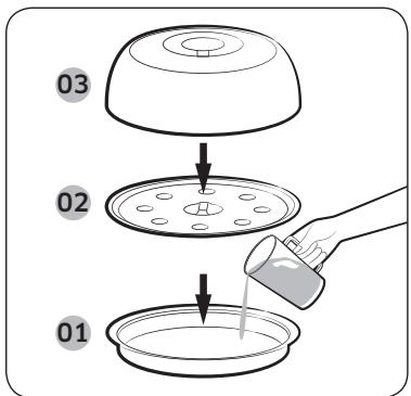 SAMSUNG MC35R8088CC - Pour utiliser le cuiseur vapeur pro - 1