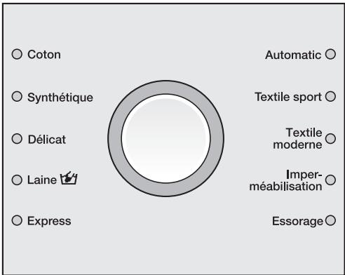 MIELE W1780 - Sélectionnez le programme - 1