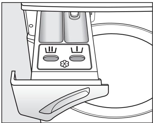 MIELE W1780 - Ajoutez la lessive - 1