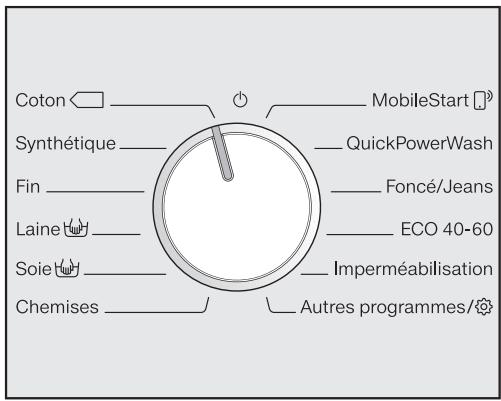 MIELE LAVE-LINGE-WCI860-WCS - Mettre le lave-linge en marche - 1