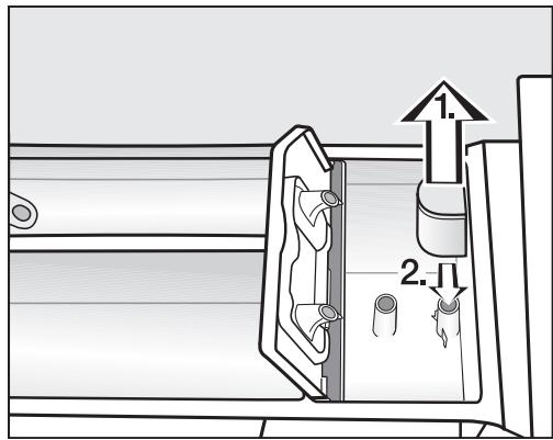 MIELE LAVE-LINGE-WCI860-WCS - Nettoyer le tube et le canal d'aspiration du compartment 念 / - 1