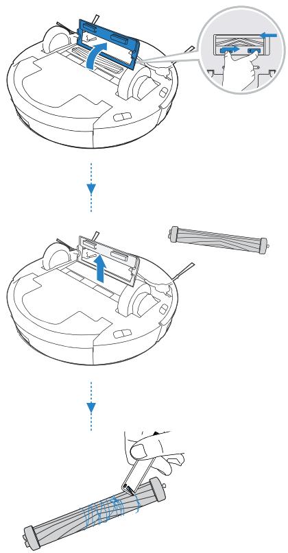ECOVACS DEEBOT T9 - Entretenir la brosse principale et les brosses latérales - 1