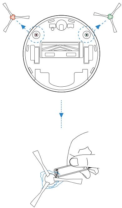 ECOVACS DEEBOT T9 - Entretenir la brosse principale et les brosses latérales - 2