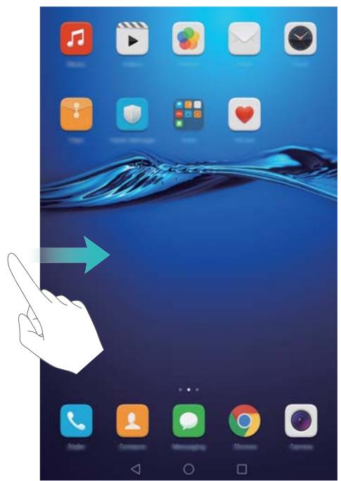 HUAWEI MEDIAPAD M3 LTE - Passage d'un écran d'accueil à l'autre - 2