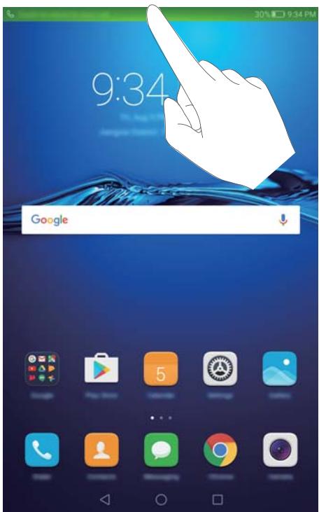HUAWEI MEDIAPAD M3 LTE - Fonctions disponibles pendant un appel - 2