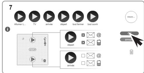 SOMFY lanceur scenario - Paramétrer le lanceur de scénarios - 14