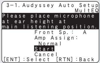 DENON AVR-1910 - Étape 3 : procédure automatique audyssey - 1