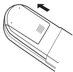 DENON AVR-1910 - Insertion des piles - 1