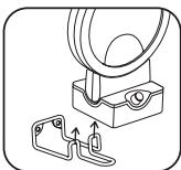 CALOR MR 4010 MIROIR - Fixation du support MURAL (selon modèle) - 2