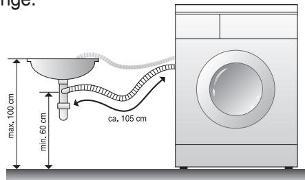 DAEWOO DWC-LCD1412S - Installation pour la vidange - 1