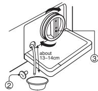 DAEWOO DWC-LCD1412S - Nettoyage du filtr de vidange - 3