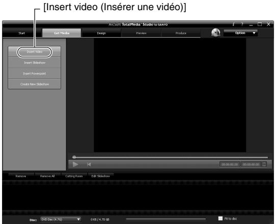 SANYO SH1 ROUGE - Cliquez sur [new DVD project (nouveau projet de DVD)] - 1